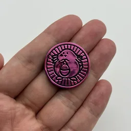 In hand, from Pokémon Coin Fan, full size