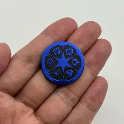 In hand, from Pokémon Coin Fan, full size