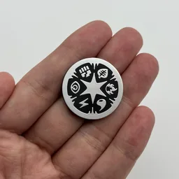 In hand, from Pokémon Coin Fan, full size