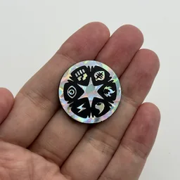 In hand, from Pokémon Coin Fan, full size