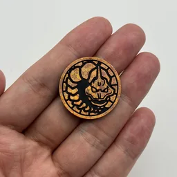 In hand, from Pokémon Coin Fan, full size
