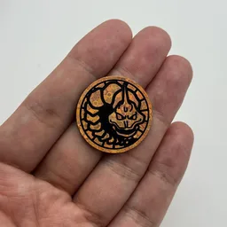 In hand, from Pokémon Coin Fan, full size