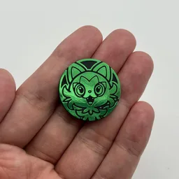 In hand, from Pokémon Coin Fan, full size