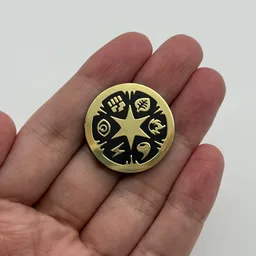 In hand, from Pokémon Coin Fan, full size