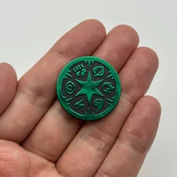 In hand, from Pokémon Coin Fan, full size
