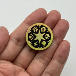 In hand, from Pokémon Coin Fan, full size