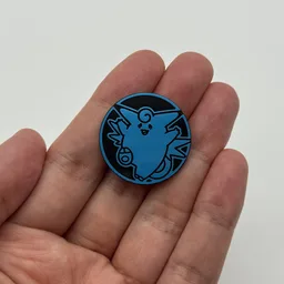 In hand, from Pokémon Coin Fan, full size