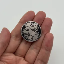 In hand, from Pokémon Coin Fan, full size