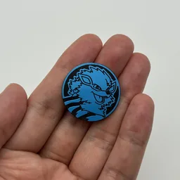 In hand, from Pokémon Coin Fan, full size