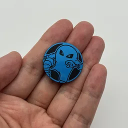 In hand, from Pokémon Coin Fan, full size