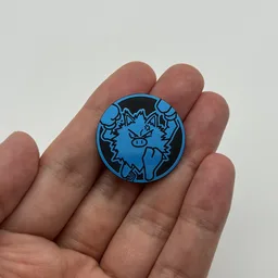 In hand, from Pokémon Coin Fan, full size