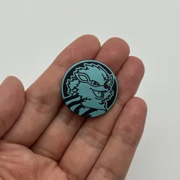 In hand, from Pokémon Coin Fan, full size