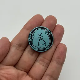 In hand, from Pokémon Coin Fan, full size