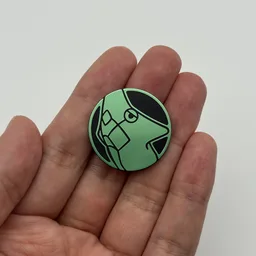 In hand, from Pokémon Coin Fan, full size