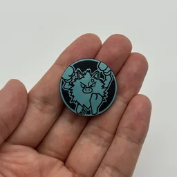 In hand, from Pokémon Coin Fan, full size
