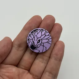 In hand, from Pokémon Coin Fan, full size