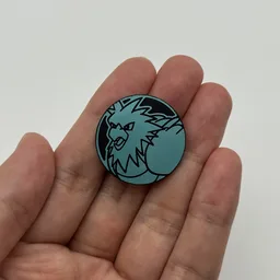In hand, from Pokémon Coin Fan, full size