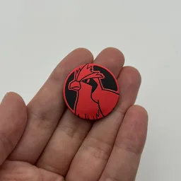 In hand, from Pokémon Coin Fan, full size