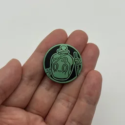 In hand, from Pokémon Coin Fan, full size