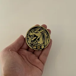 In hand, from Pokémon Coin Fan, full size